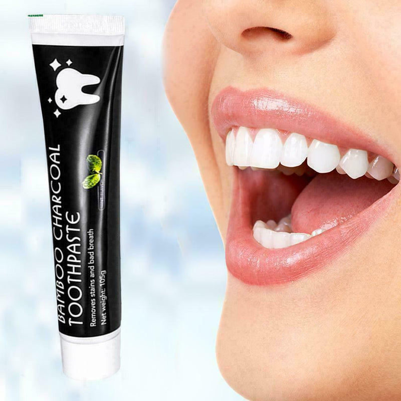 105g Bamboo Charcoal Teeth Whitening Toothpaste Black Bad Breath Removes St U9A6