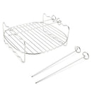 Barbecue Replacement Air Fryer Stainless Steel Double-deck Baking Tray Holder