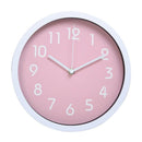 25cm Super Quite Clock Non Ticking Quartz Wall Clock Home Decor Pink