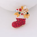 New Crystal Rhinestone Enamel Brooch Pin Wedding Party Christmas Gift A