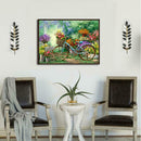 5D DIY Full Drill Diamond Painting Garden Bike Cross Stitch Kit (30x40cm)