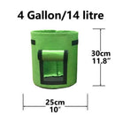 Set of 2 Potato Carrot Onion Grow Bags Greenhouse Balcony Room Bag Container