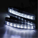 8 LEDs Car Daytime Running Light Bulb DRL Car White Light Head Waterproof Lamp