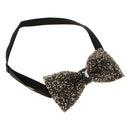 Men Luxury Rhinestone Bow Tie Luxury Party Wedding Banquet Adjust Necktie