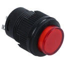 2 Pcs 4 Terminals Red LED Lamp Momentary Push Button Switch DC 3V F7C3