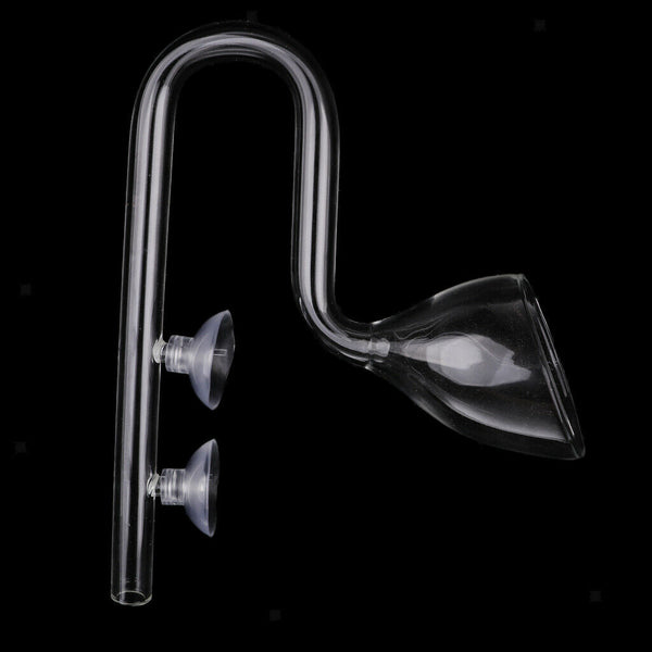 13mm Plant Aquarium Clear Glass Lily Pipe Inflow and Lily Pipe Outflow