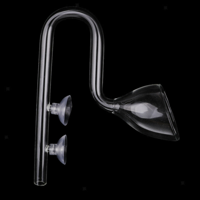 13mm Plant Aquarium Clear Glass Lily Pipe Inflow and Lily Pipe Outflow