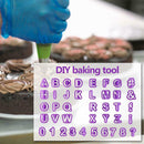 40pcs English Letters Plastic Mold Fondant Cake Decoration DIY Baking Tools