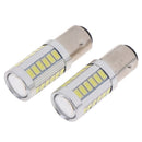 2Pcs BA15D P21W 1157 33SMD LED Car Backup Reverse Head Light Bulb OZ