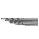 10Pcs 0.5-3mm HSS White Steel Twist Drill Bit Set For Electric Grinding Drilling