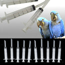 10x Pet Canaries Bird Feeding Syringe Parrot Feeders Tool Birds Supplies 5ml