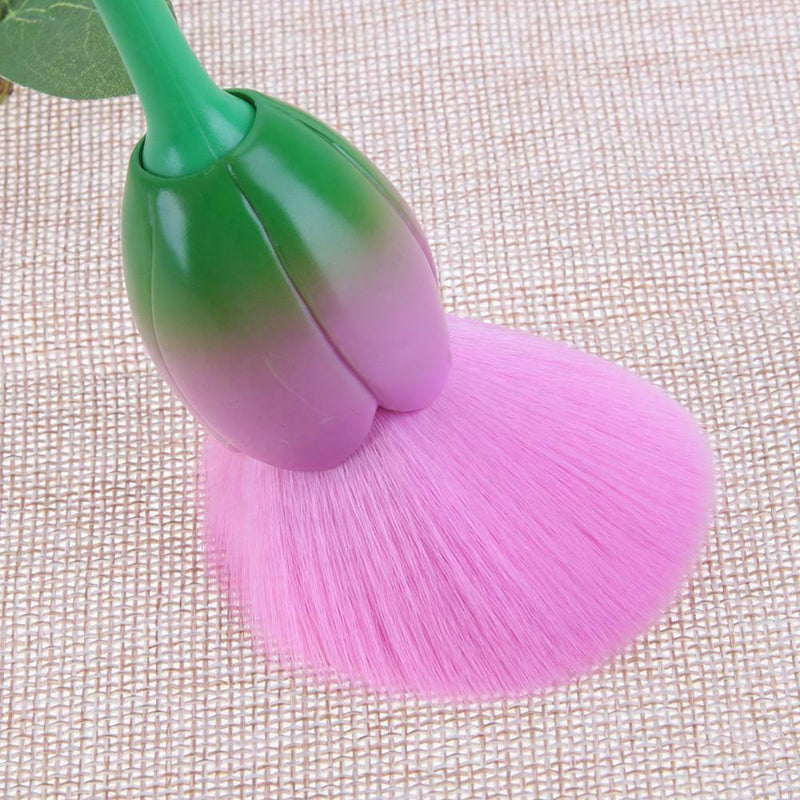Single Soft Rose Brush Makeup Foundation Powder Blush Kabuki Brushes