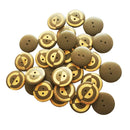 30pcs Round 2 Holes Buttons Wood Sewing Buttons for DIY Craft Scrapbooking