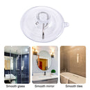 6pcs Door Wall 60mm Home Kitchen Bathroom Keys PVC Transparent Suction Cup Hooks