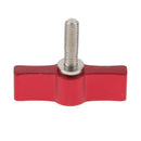 Aluminum M5 Adjust Tighten Locking Rotating Knob T-shaped Handle Screw Red