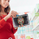 DIY Wolf Special Shaped Diamond Painting Women Wristlet Bag Zipper Wallet
