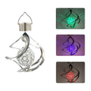 Outdoor Stainless Steel LED Solar Wind Chime Light Landscape Light Exquisite bh