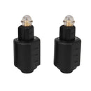 2 Packs Optical 3.5mm Female Mini Jack Plug To Digital Toslink M Audio Adap