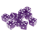 10 Piece D6 Dice Playing Games for Dungeons and Dragons MTG RPG Gaming 16mm Dark