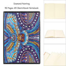 DIY Owl Special Shaped Diamond Painting 50 Pages A5 Sketchbook Drawing Book