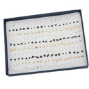 100Pairs Multiple Stud Earrings Set Wholesale Lovely Cute Earrings Bulk Fashion