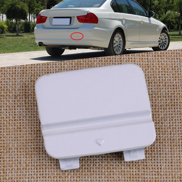 Rear Bumper White Tow Hook Eye Cap Cover fit for BMW 3 E90 E91 320d 320i 323i Hf