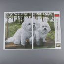 11CT Animals Dogs Stamped Cross Stitch Kits for Adults Patterns DIY Home