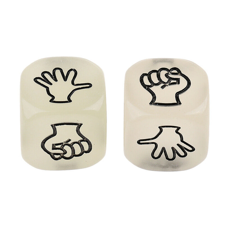 2Pcs Rock Paper Scissors Dice Game Great Drinking Game Dice Set for RPG MTG
