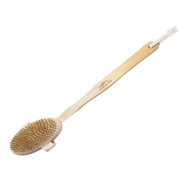 Blue Zoo South Fin Bath Body Brush Boar Bristles Exfoliating Body Massager  R3M5