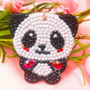 4pcs DIY Animals Full Drill Special Shaped Diamond Painting Keychains Gifts
