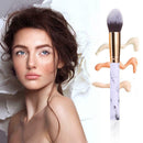 10pcs Marbling Makeup Brushes Set Powder Foundation Eyeshadow Cosmetic Tool