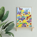 5D DIY Special Shaped Diamond Painting Flower Partial Rhinestone (R8149)