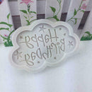 Happy Birthday Cloud Silicone Mold Fondant Cake Chocolate E4Z5 Moul Baking L8R8
