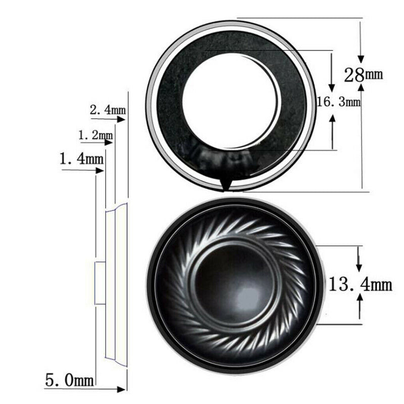 Magnetic Inside Tweeter 28mm 2W 8Ohm Waterproof Speaker Parts