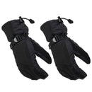 2pcs Winter Motorcycle Rider Protective Warm Gloves Waterproof Windproof