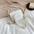 Women Mini Totes PU Solid Shoulder Money Bag Messenger Handbags (Beige)