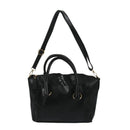 Women's Shoulder Bag in imitation leather Satchel Cross Body Tote Bag (Blac D2S3