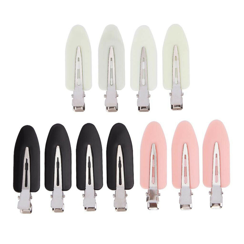 4Pcs No Bend Hair Clips Makeup Hair Styling Curling Clamps Barrettes Set