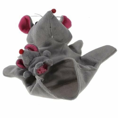 Grey Mouse Hand Puppet Finger Puppets Z8F8