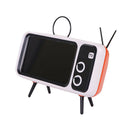 Peterhot Mini Speaker Retro Tv Mobile Phone Bracket Wireless Bt Speaker Por