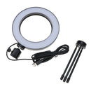 16cm LED Ring Light w/ Tripod Stand for Live Stream /Video/ Makeup /Selfie