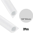 2Piece 1.6ft White Thin Photography Backdrops Photo Studio Square Background