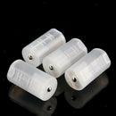 8pcs AA To D Size Battery Adapter White Case