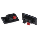 2Pcs 2 Positions Connector Terminal Push in Audio Speaker Terminals Cy