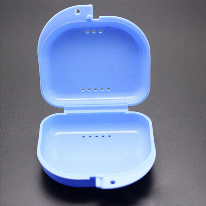 Dental Orthodontic Retainer Denture Storage Case Box Mouthguard Container TrayTO