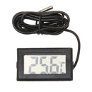 Waterproof Electronic Digital LCD Pet Aquarium Thermometer w/ Probe(Black) A