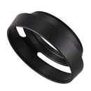 Black 46mm Metal Lens Hood for 25mm F1.4 35mm F1.6 50mm F1.8 mirrorless C4J9