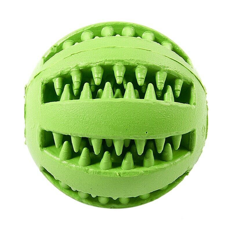 Dog Ball Toys for Pet Tooth Cleaning/Chewing/Playing,IQ Treat Ball Food Dis T8C8