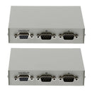 2Pcs DB 9 Pin Male Female Connector Serial 2 Port RS232 Data Sharing Switch