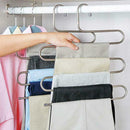 2 Pack Multi Pants Hangers Rack For Closet Organization Stainless Steel S-S
